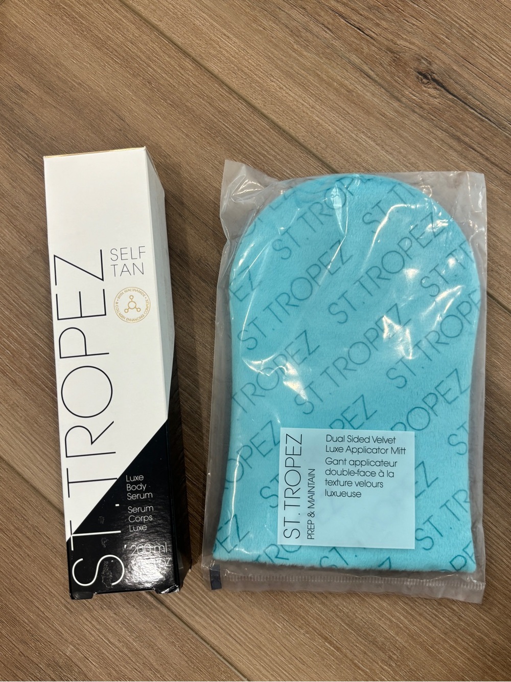 St. Tropez Luxe Body Serum Self Tan + Applicator Mitt NEW
